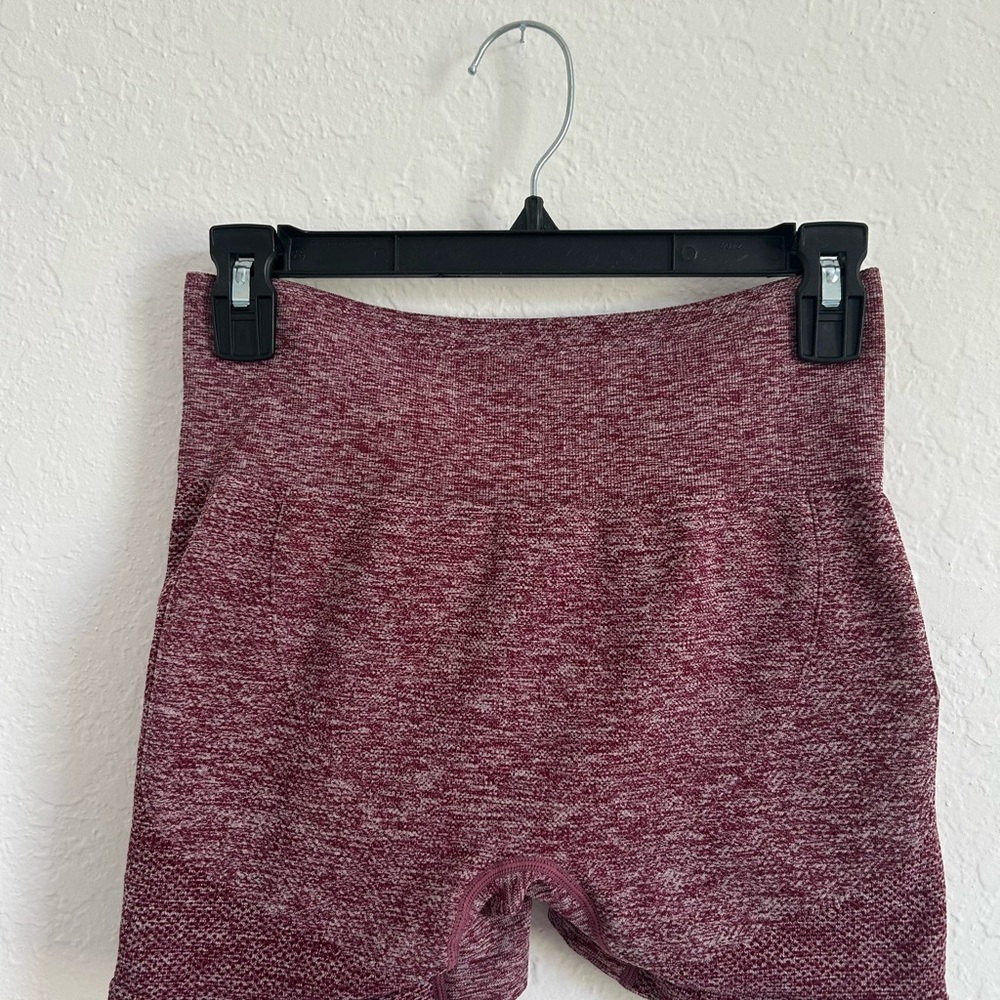 Women's Athletic Knit Shorts in Burgundy